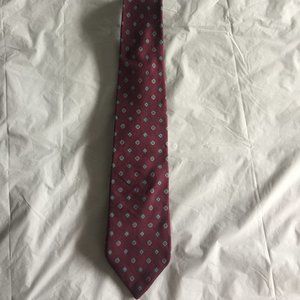 Men's John Weitz Maroon Tie Geometric